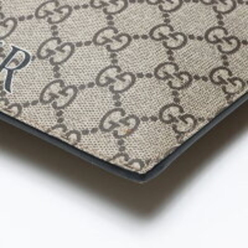 Gucci GG Supreme Tiger Clutch Bag Beige - Picture 7 of 11